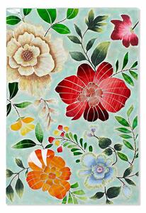 Canvas DKD Home Decor Multicolour Flowers 80 x 4 x 120 cm (1 Unit)