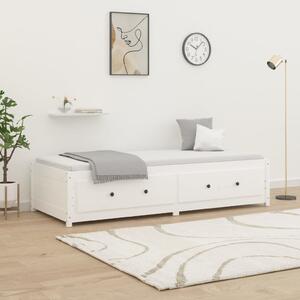 Day Bed White 90x190 cm Single Solid Wood Pine