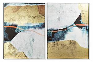 Painting DKD Home Decor 103,5 x 4,5 x 143 cm Abstract (2 Units)