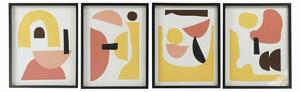 Painting DKD Home Decor 40 x 2,5 x 50 cm Abstract Scandinavian (4 Pieces)