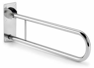 Folding bathroom grab bar Chrome