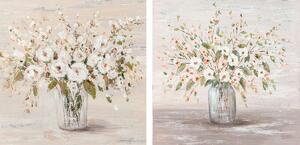 Painting DKD Home Decor 90 x 2,4 x 90 cm Vase Shabby Chic (2 Units)