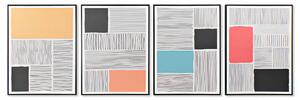 Painting DKD Home Decor Abstract 60 x 3 x 80 cm Loft (4 Pieces)