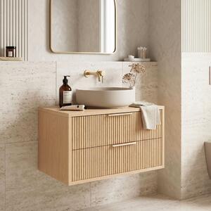 Bathroom vanity cabinet Rea Mono 80cm Beige