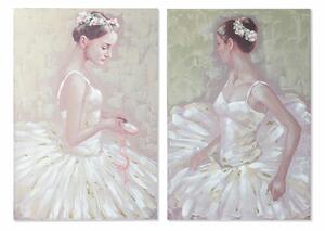 Painting DKD Home Decor 80 x 3 x 120 cm Ballet Dancer Traditional (2 Units)