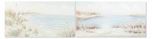 Painting DKD Home Decor 140 x 3,7 x 70 cm Beach Mediterranean (2 Units)