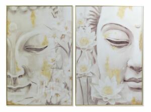 Painting DKD Home Decor Buddha 80 x 4 x 120 cm Oriental (2 Units)