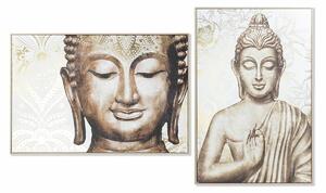 Painting DKD Home Decor 83 x 4,5 x 122,5 cm Buddha Oriental (2 Units)