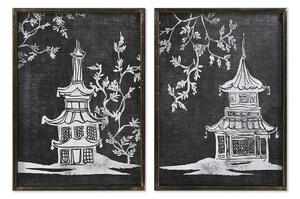 Painting DKD Home Decor 50 x 2,8 x 70 cm Oriental (2 Units)