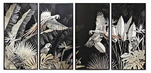 Set of 4 pictures DKD Home Decor Tropical 280 x 4 x 140 cm