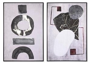 Painting DKD Home Decor 83 x 4,5 x 122,5 cm 83 x 4,5 x 123 cm Abstract Modern (2 Units)