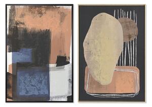 Painting DKD Home Decor Abstract Urban 83 x 4,5 x 123 cm 84 x 4,5 x 123 cm (2 Units)