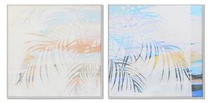 Painting DKD Home Decor Palms 100 x 4 x 100 cm Tropical (2 Units)