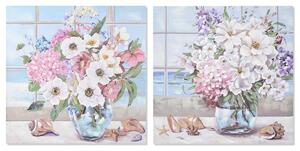 Painting DKD Home Decor 100 x 2,8 x 100 cm 100 x 3 x 100 cm Shabby Chic (2 Units)