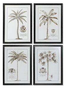 Painting DKD Home Decor Palms Colonial 50 x 2,5 x 70 cm (4 Units)