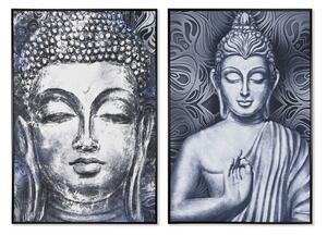 Painting Home ESPRIT Buddha Oriental 83 x 4,5 x 123 cm (2 Units)