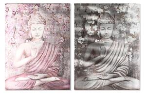 Painting Home ESPRIT Buddha Oriental 60 x 2,7 x 80 cm (2 Units)