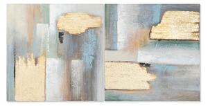 Painting Home ESPRIT Abstract Modern 80 x 3 x 80 cm (2 Units)