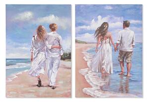 Painting Home ESPRIT Beach Mediterranean 70 x 3 x 100 cm (2 Units)