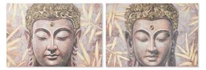 Painting Home ESPRIT Buddha Oriental 120 x 3 x 80 cm (2 Units)