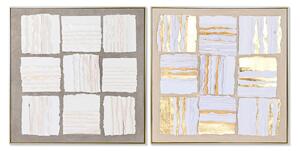 Painting Home ESPRIT Abstract Modern 102,3 x 4,5 x 102,3 cm (2 Units)