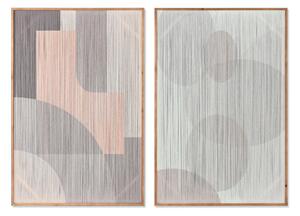 Painting Home ESPRIT Beige Light Pink Modern Urban 80 x 3 x 120 cm (2 Units)