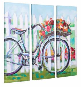 Painting Alexandra House Living Bike Canvas Fir wood 90 x 3 x 30 cm