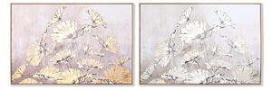 Painting Home ESPRIT Leaf of a plant Traditional 123 x 4,5 x 83 cm (2 Units)