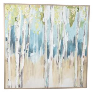 Painting Romimex polystyrene MDF Wood Trees 90 x 90 x 3 cm