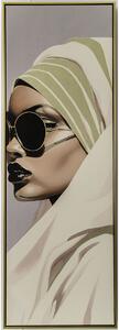 Painting Romimex polystyrene Canvas Lady 123 x 43 x 5 cm