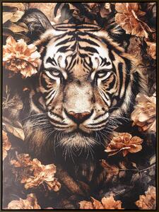 Painting Romimex MDF Wood Tiger 83 x 123 x 4 cm