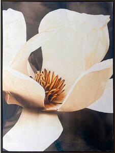 Painting Romimex Velvet MDF Wood Flower 83 x 123 x 4 cm