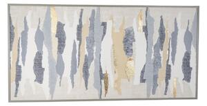 Painting Romimex polystyrene MDF Wood Abstract 120 x 60 x 3 cm