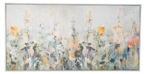 Canvas Romimex polystyrene MDF Wood Floral 120 x 60 x 3 cm