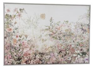 Canvas Romimex polystyrene MDF Wood Floral 100 x 70 x 3 cm