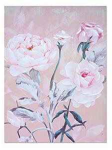 Painting Romimex Pink Canvas Roses 60 x 80 x 3 cm