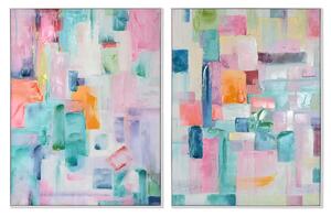 Painting Home ESPRIT Abstract Urban 90 x 3,5 x 120 cm (2 Units)