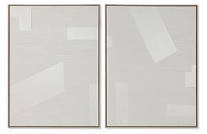 Painting Home ESPRIT White Modern 75 x 4 x 100 cm (2 Units)