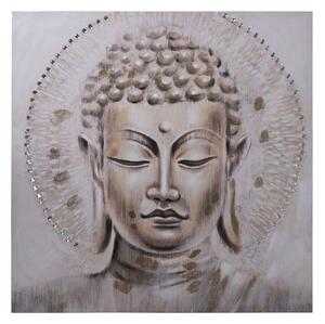 Painting Alexandra House Living Wood Buddha 100 x 100 x 3 cm