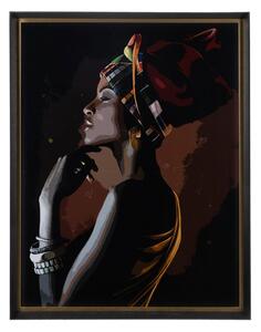 Canvas Black African Woman 84 X 4 X 106 CM