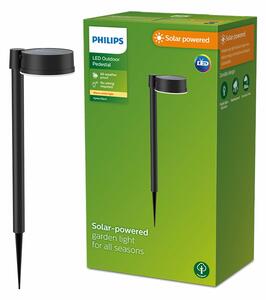 Solar garden lights Philips Vynce 1,5 W 11,2 x 14,2 x 54 cm Black Plastic Circular (2700 K) (Soft green) (1 Unit)