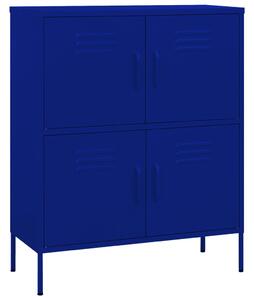 Storage Cabinet Navy Blue 80x35x101.5 cm Steel