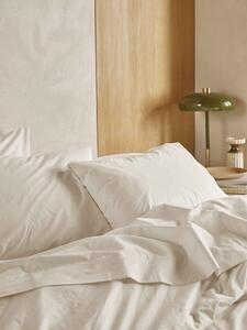 Mindful Cream Washed Cotton Percale Pillowcases (Pair) | Standard | Piglet in Bed