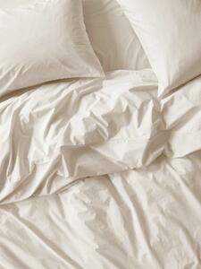 Mindful Cream Washed Cotton Percale Duvet Cover | Single | Piglet in Bed