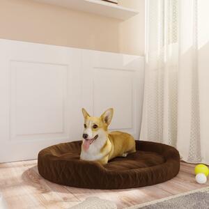 Dog Bed Brown 70x55x23 cm Plush