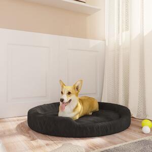 Dog Bed Black 70x55x23 cm Plush