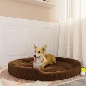 Dog Bed Brown 110x90x23 cm Plush