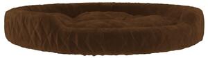 Dog Bed Brown 70x55x23 cm Plush