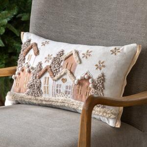 Nordic Noel Houses Rectangle Cushion