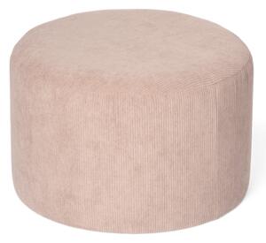 Corduroy pouffe - Ø39 x 25 cm. - Light Brown - Søstrene Grene